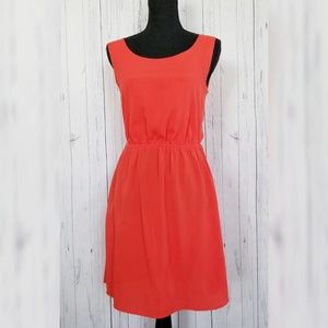 ⬇️🌹 Gap (S) Orange Red Chiffon Dress